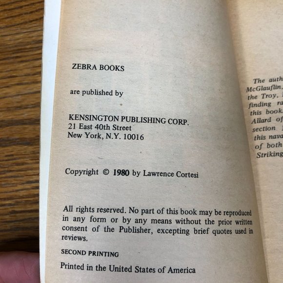 Valor at Samar 1980 Lawrence Cortesi World War 2 Pacific Marine - Picture 4 of 4